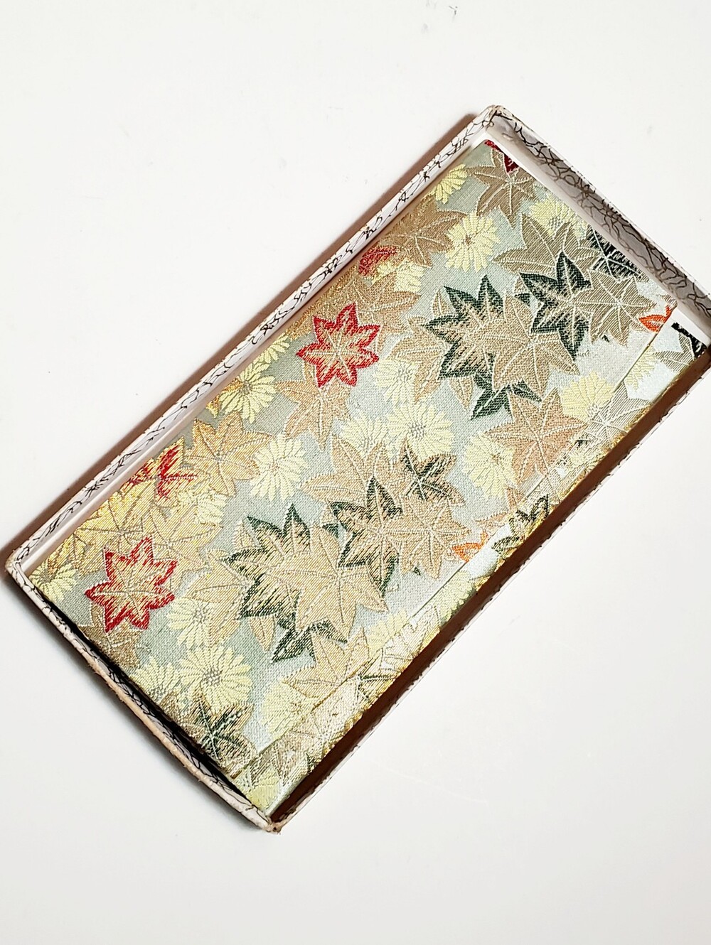 Vintage Saga Nishiki Silk Brocade Folding Wallet
